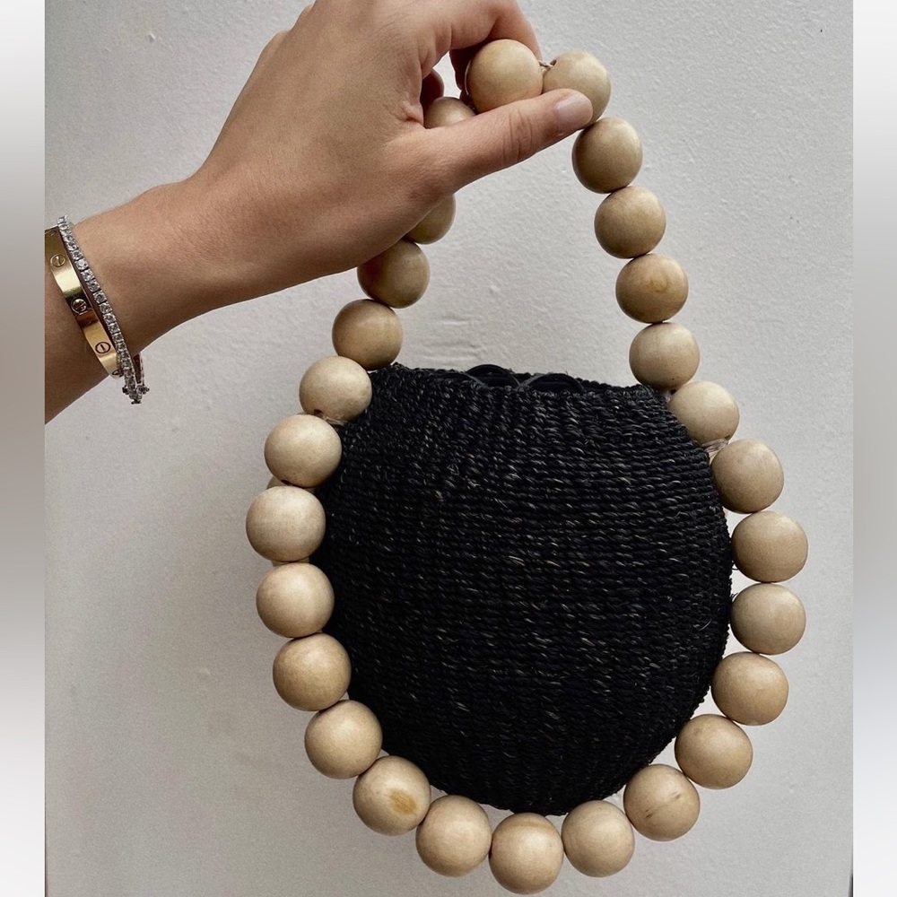 Round Woven Bag Gem